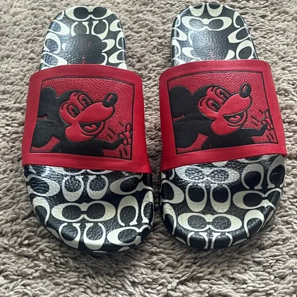COACH Keith Haring Mickey Slide Sandals - Picture 2 of 8